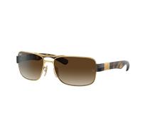 Ray-Ban Homme Sunglass RB3522 - Couleur du Monture: Doré arista, Couleur de Lentille: Dégradé marron
