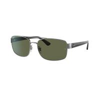 Ray-Ban Homme Sunglass RB3687 - Couleur du Monture: Gunmetal, Couleur de Lentille: Vert Polar