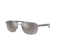 Ray-Ban Homme Sunglass RB3701 Polarized+ Lenses - Couleur du Monture: Gunmetal, Couleur de Lentille: Polarisé+ Gris