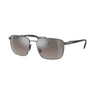 Ray-Ban Homme Sunglass RB3715M Scuderia Ferrari Collection - Couleur du Monture: Gunmetal, Couleur de Lentille: Argent