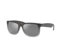 Ray-Ban Homme Sunglass RB4165 Justin Classic - Couleur du Monture: Gris, Couleur de Lentille: Dégradé Gris