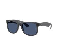 Ray-Ban Homme Sunglass RB4165 Justin Classic - Couleur du Monture: Gris Opaline, Couleur de Lentille: Bleu foncé