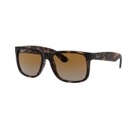 Ray-Ban Homme Sunglass RB4165 Justin Classic - Couleur du Monture: Havana, Couleur de Lentille: Brown & Grey Polarized