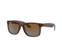 Ray-Ban Justin Classic Lunettes De Soleil Monture Marron Foncé Transparent Verres Marron Polarisé 54-16