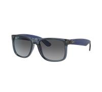 Ray-Ban Homme Sunglass RB4165 Justin Classic - Couleur du Monture: Transparent Bleu, Couleur de Lentille: Gris Polarisé