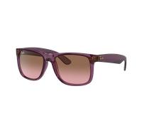 Ray-Ban Homme Sunglass RB4165 Justin Classic - Couleur du Monture: Violet transparent, Couleur de Lentille: Pink & Brown Gradient