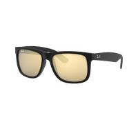 Ray-Ban Homme Sunglass RB4165 Justin Color Mix - Couleur du Monture: Caoutchouc noir, Couleur de Lentille: Or effet miroir