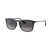 Ray-Ban Homme Sunglass RB4187 Chris - Couleur du Monture: Caoutchouc noir, Couleur de Lentille: Dégradé Gris
