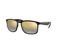 Ray-Ban Homme Sunglass RB4264 Chromance - Couleur du Monture: Noir, Couleur de Lentille: Dégradé Bleu effet miroir Or