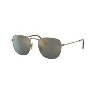 Ray-Ban Homme Sunglass RB8157 Frank Titanium - Couleur du Monture: Or, Couleur de Lentille: Bleu cristal polarisant