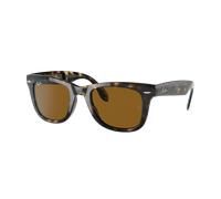 Ray-Ban Homme Sunglass Wayfarer Folding Classic - Couleur du Monture: Havana Clair, Couleur de Lentille: Marron B-15