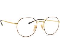 Ray - Ban Unisex Ray - Ban RX6465 JACK 2945 Montures optiques Métal Tortue Transparent Géométrique Normale