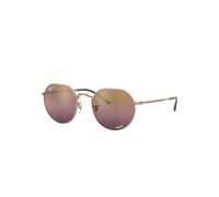 Ray - Ban Unisex RB3565 JACK 9202G9 Lunettes de soleil Métal Or Or Géométrique Polarisé Miroir