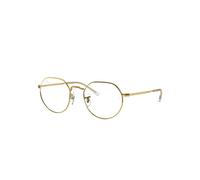 Ray-Ban Jack Optics Monture Or Brillant Verres Transparents 49-20
