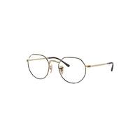 Ray-Ban Jack Optics Monture Or Brillant Verres Transparents Polarisé 49-20