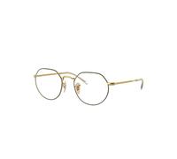 Ray-Ban Jack Optics Monture Or Verres Transparents Polarisé 51-20