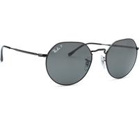 Ray - Ban Unisex Ray - Ban RB3565 JACK 002/48 Lunettes de soleil Métal Noir Noir Géométrique Polarisé