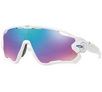 Lunettes Oakley Jawbreaker blanc brillant verres Prizm Snow Sapphire Iridium