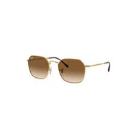 Ray - Ban Unisex Ray - Ban RB3694 JIM 001/51 Lunettes de soleil Métal Or Marron Géométrique Normale Ombré