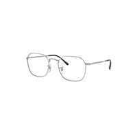 Ray-Ban Jim Optics Monture Argent Verres Transparents Polarisé 53-20