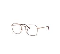 Ray-Ban Jim Optics Monture Or Rose Verres Transparents Polarisé 51-20