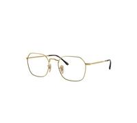 Ray-Ban Jim Optics Monture Or Verres Transparents Polarisé 53-20