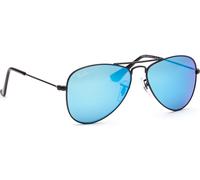Ray-Ban Lunettes de soleil Junior Aviator RJ9506S Métal Noir/Bleu Miroir (201/55)