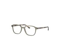 Ray-Ban Leonard Optics Monture Grey Et Brown Havana Verres Transparents Polarisé 51-17