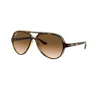 Ray - Ban Homme Ray - Ban RB4125 CATS 5000 710/51 Lunettes de soleil Injecté Tortue Pilote Normale Ombré