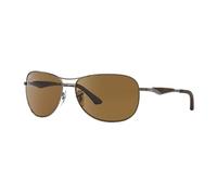 Lunettes de soleil polarisées pour hommes RB3519-Gris brun