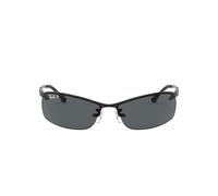 Ray-Ban Hommes Lunettes de soleil - RB3183 - 002/81 - 63mm - Noires, Rectangulaire