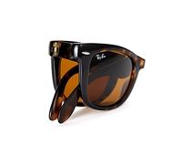 Ray - Ban Homme Ray - Ban RB4105 FOLDING WAYFARER 710 Lunettes de soleil Injecté Tortue Carré Normale