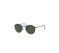 Ray-Ban Homme Sunglass RB3447 Round Metal Legend Gold - Couleur du Monture: Noir, Couleur de Lentille: Vert G-15