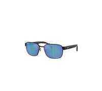 Ray-Ban Lunettes de soleil RB3751CH Unisexe Noir poli Chromance Gris Bleu Miroir Polarisées 61