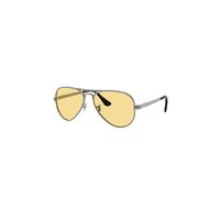 Ray - Ban Unisex Ray - Ban RB3925 AVIATOR MAX 004/R6 Lunettes de soleil Métal Gris Jaune Pilote Normale