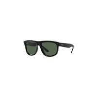 Ray-Ban Rbr0501s Boyfriend Reverse, Lunettes de Soleil Mixte, Noir/Vert foncé, 56 mm