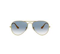 Ray-Ban Lunettes De Soleil Aviateur Classique Dans Arista Or Cristal Bleu Dégradé Rb3025 001/3f 55, Gold/Crystal gradient light blue, 55