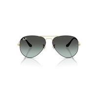 Ray-Ban Lunettes de soleil aviateur classiques RB3025, noir sur or/bleu vintage dégradé noir