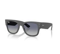 Ray-Ban Lunettes de soleil carrées Mega Wayfarer Liteforce Rb4840s, Gris sable/gris dégradé bleu, 52 mm