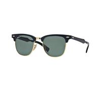 Ray - Ban Unisex Ray - Ban RB3507 CLUBMASTER ALUMINUM 136/N5 Lunettes de soleil Métal Noir G15 Carré Polarisé