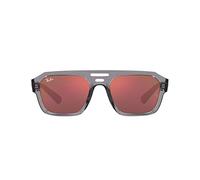 Ray - Ban Unisex RB4397 CORRIGAN 6684D0 Lunettes de soleil Acétate Gris Violet Géométrique Normale