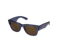 Ray - Ban Unisex Ray - Ban RB0840S MEGA WAYFARER 668073 Lunettes de soleil Acétate Bleu Marron Carré Normale
