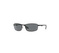 Ray-Ban Lunettes de soleil RB3498 Homme Métal Noir Carré Verres gris polarisés 61
