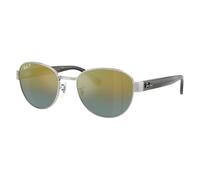 Ray - Ban Unisex Ray - Ban RB3766CH 003/J0 Lunettes de soleil Métal Argent Carré Polarisé Ombré