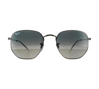 Ray - Ban Unisex RB3548N HEXAGONAL 004/71 Lunettes de soleil Métal Gris Gris Géométrique Normale Ombré