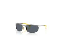 Ray - Ban Unisex Ray - Ban RB3819M F030R5 Lunettes de soleil Métal Gris Bleu Ronde Normale