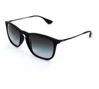 RAY BAN Lunettes de soleil Homme Modèle RB4187 - Catégorie 3 - Noir mat - Verres gris dégradés