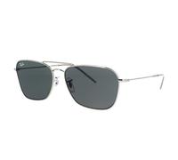 Ray - Ban Unisex Ray - Ban RBR0102S CARAVAN REVERSE 004/GR Lunettes de soleil Métal Gris Gris Carré Normale