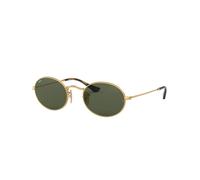 Ray-Ban - Lunettes de soleil ovales en métal - unisex - Accessoires - Jaune - Taille: 54 MM