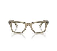 Ray-Ban Lunettes de soleil photochromiques Rb2140 Original Wayfarer Unisexe, Gris rayé photochromique, transition transparente au saphir, 50 mm